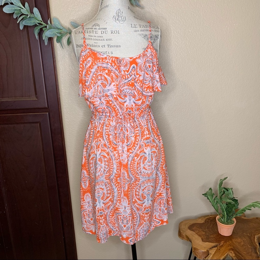 Banana Republic ~ Ruffled Boho Midi Dress
